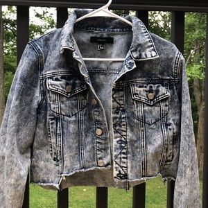 Crop jean jacket